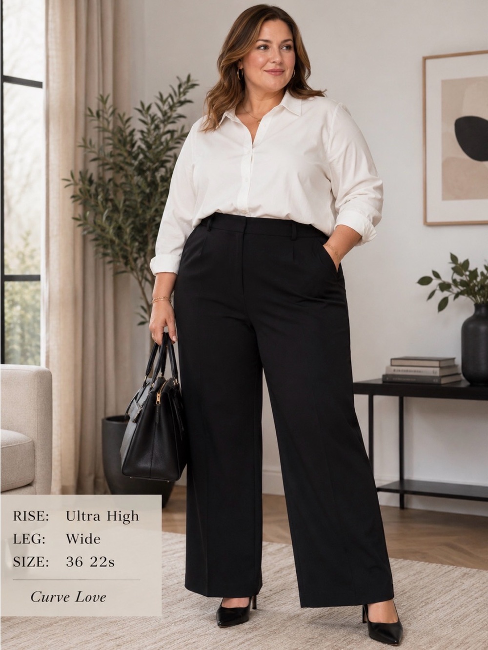 Abercrombie & Fitch Black Tailored Pleat Front Trousers